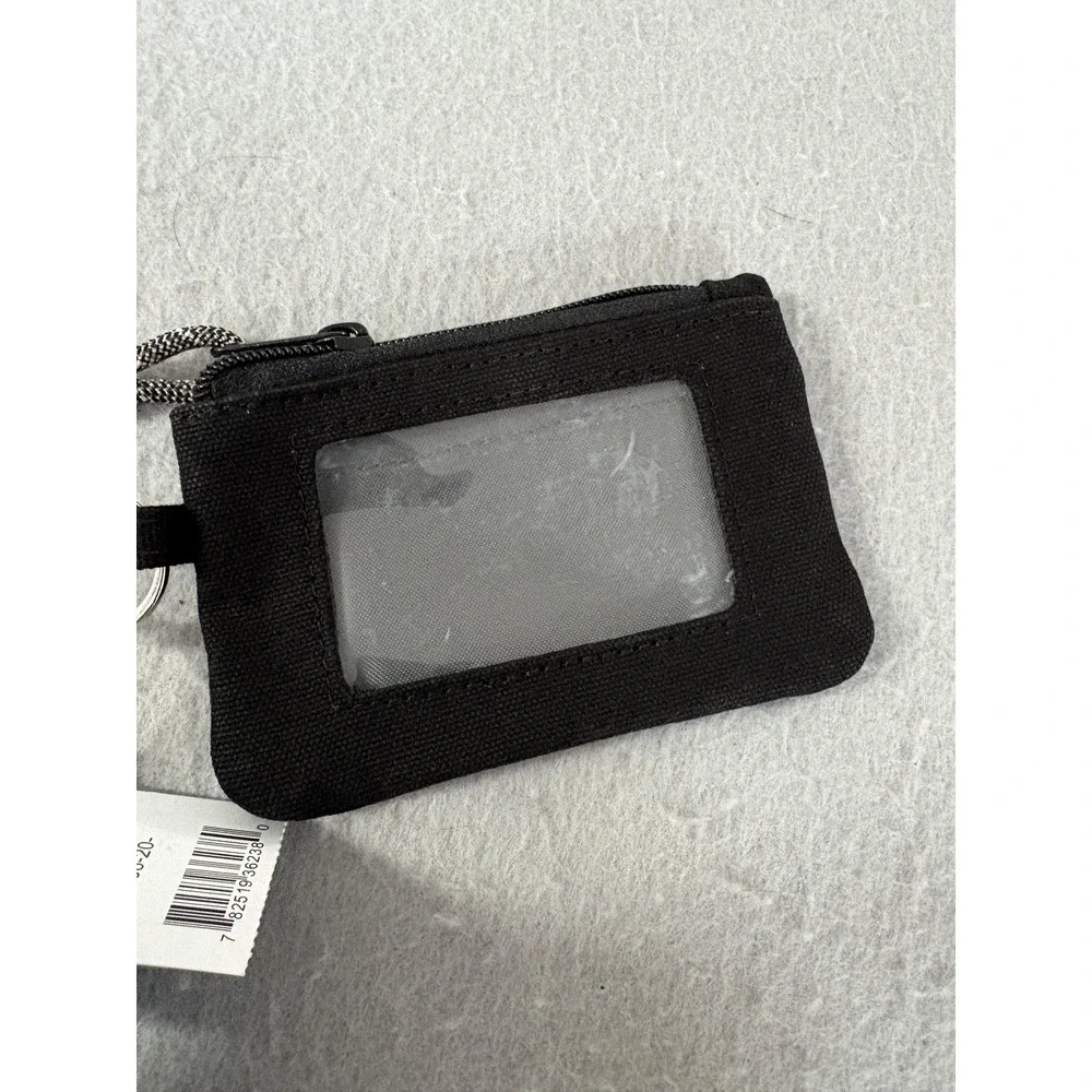 KAVU Wallet One Size Black Stirling‎ Zip ID Case Card Coin Pouch Key Ring